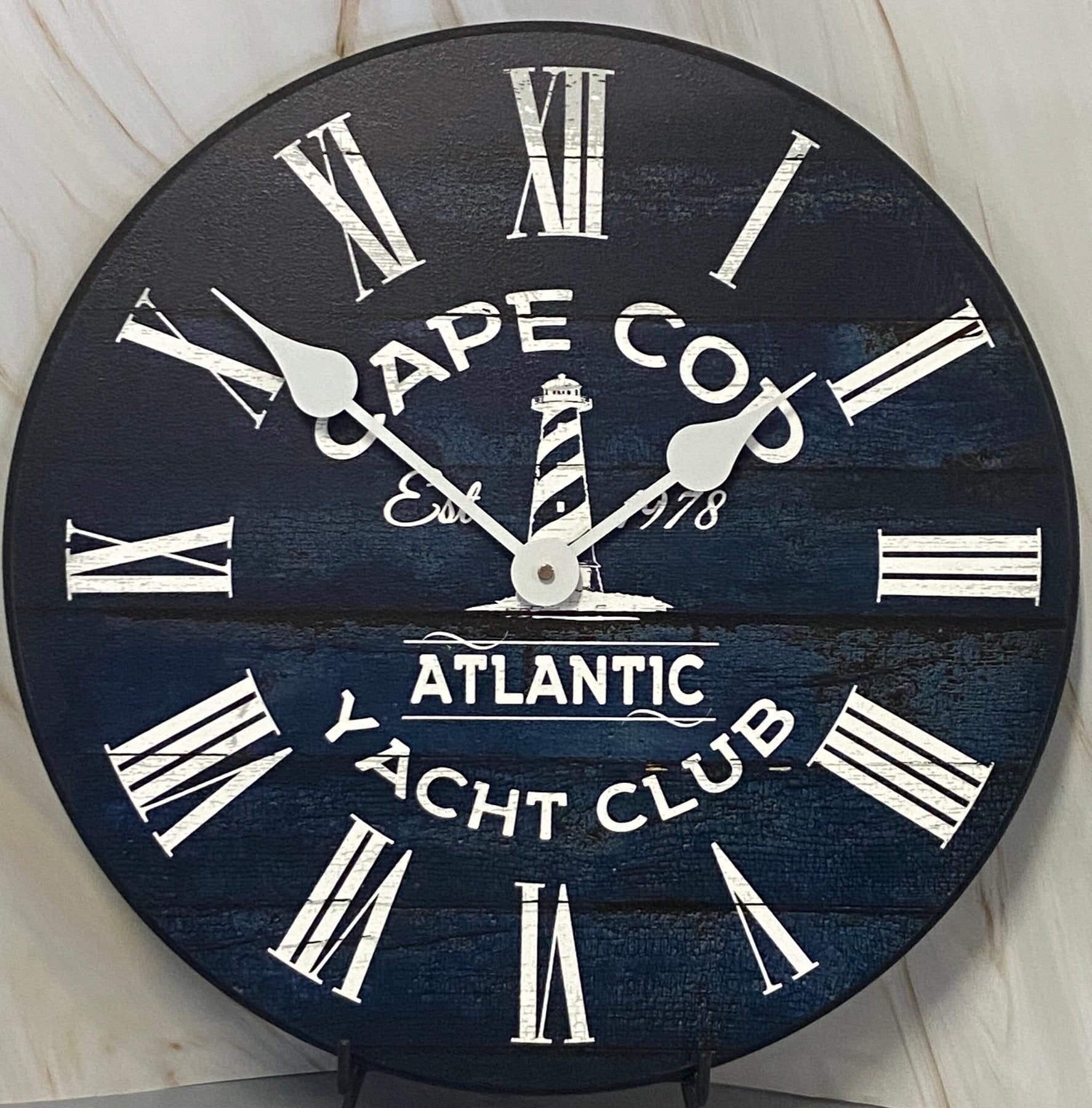 Personalized Yacht Club Clock - CustomBigClocks
