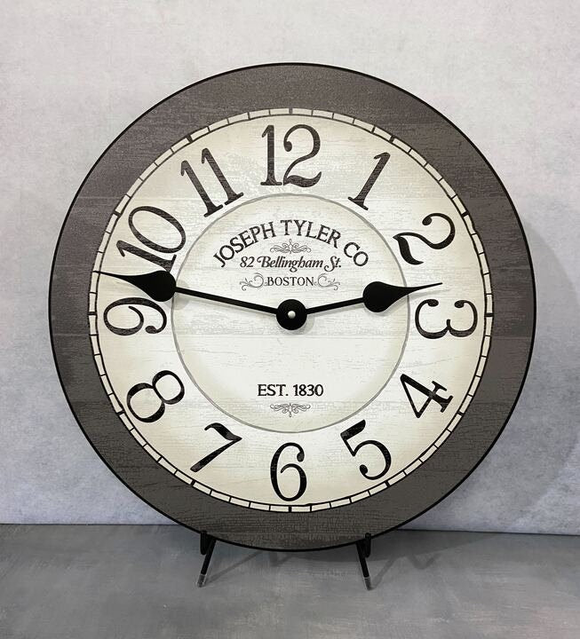Bellingham Gray Wall Clock - CustomBigClocks