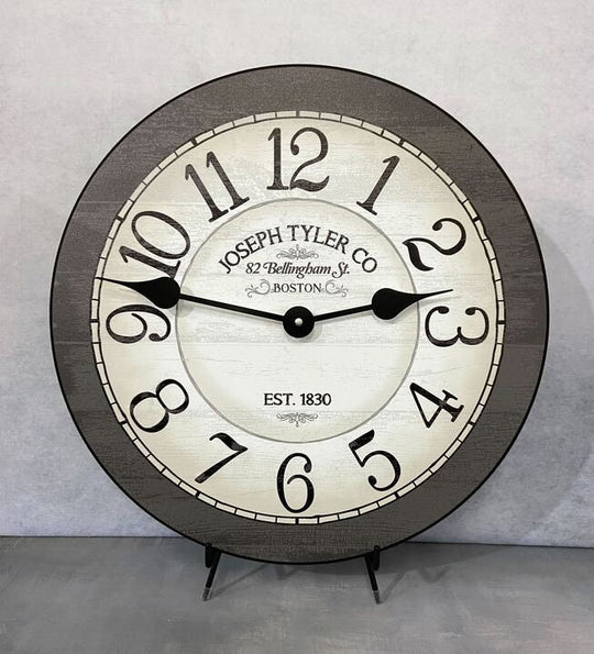 Bellingham Gray Wall Clock - CustomBigClocks