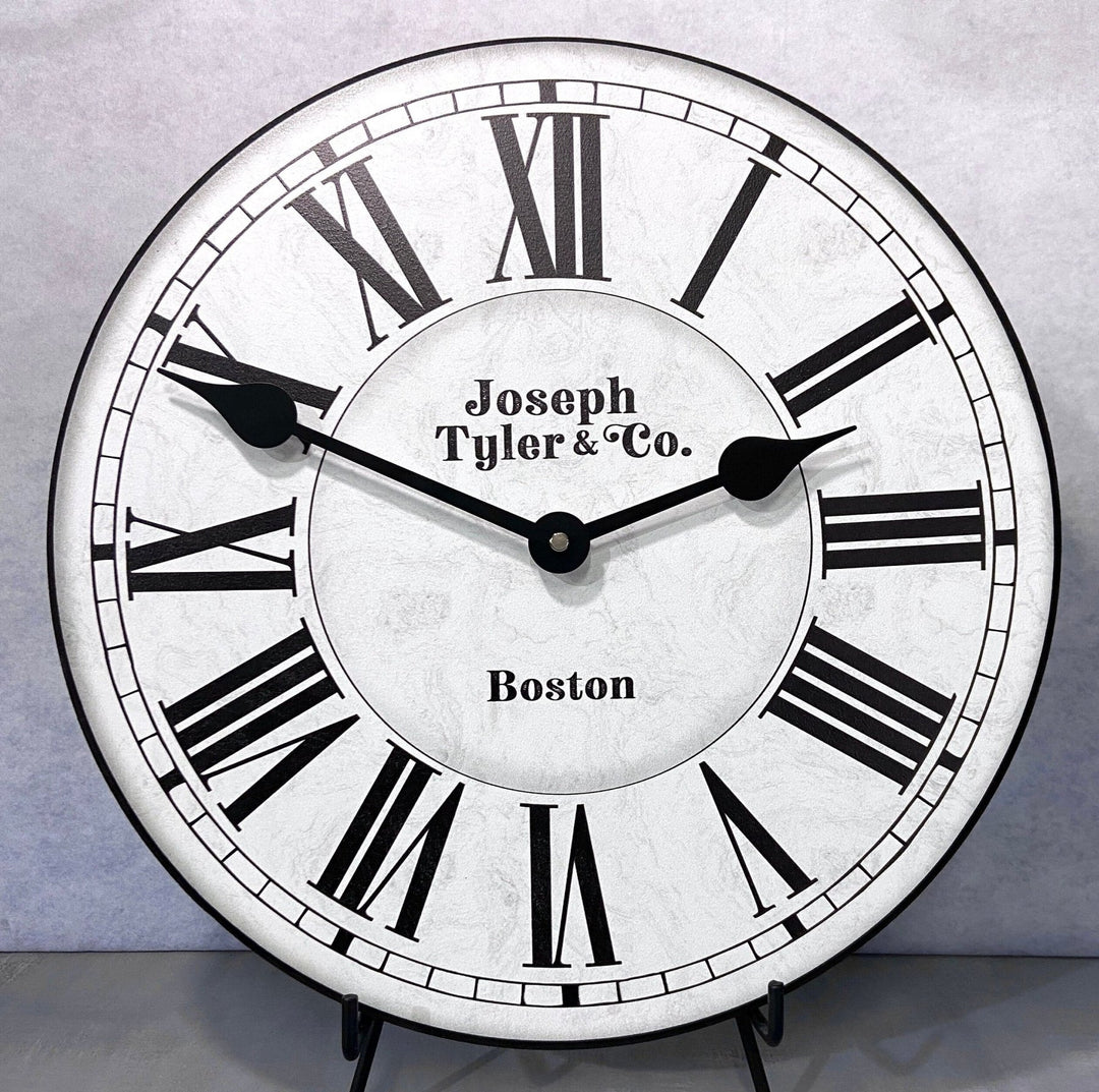 Classic White Wall Clock - CustomBigClocks