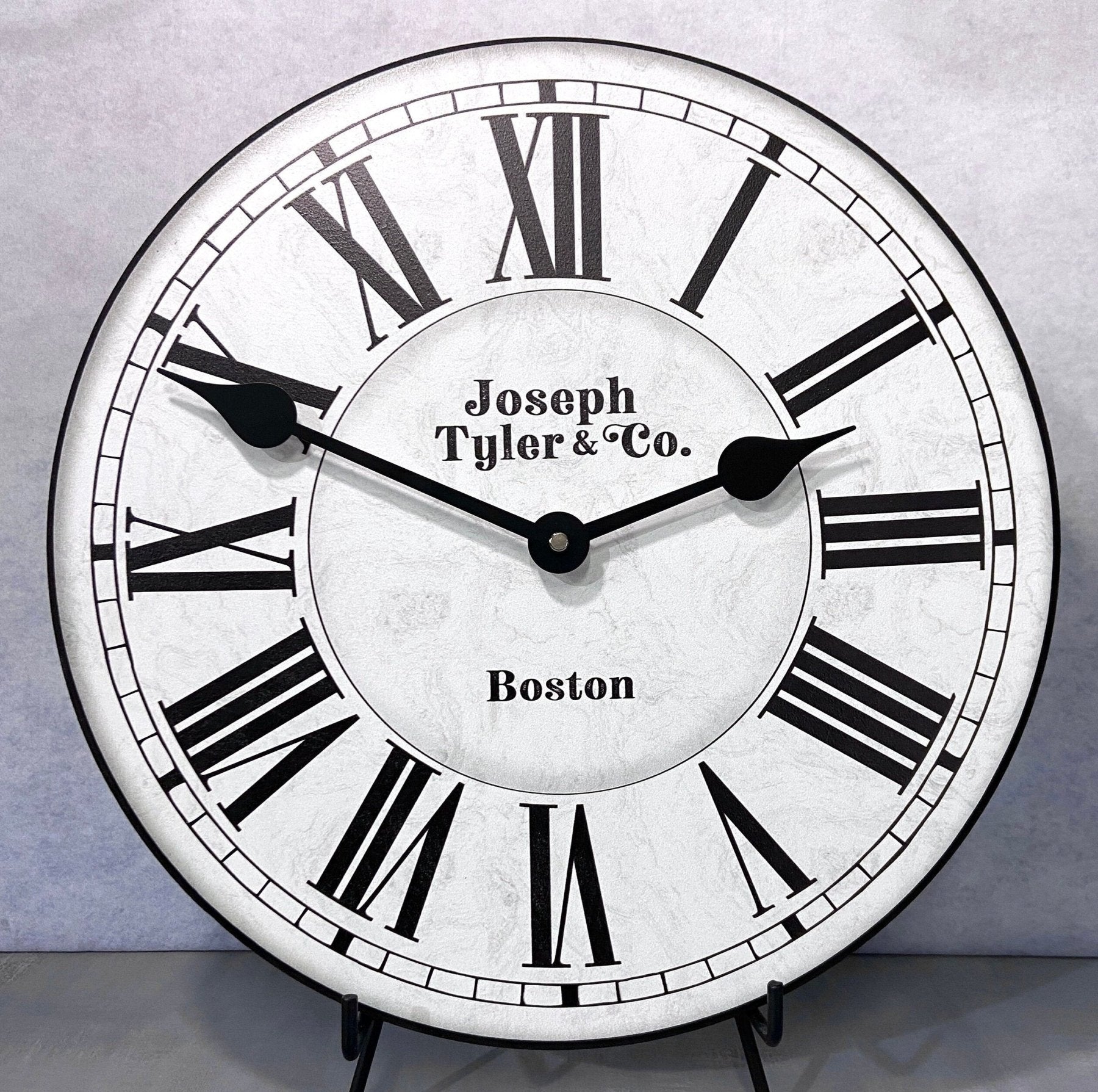Classic White Wall Clock - CustomBigClocks