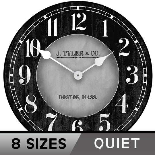 Landry Gray Wall Clock - CustomBigClocks