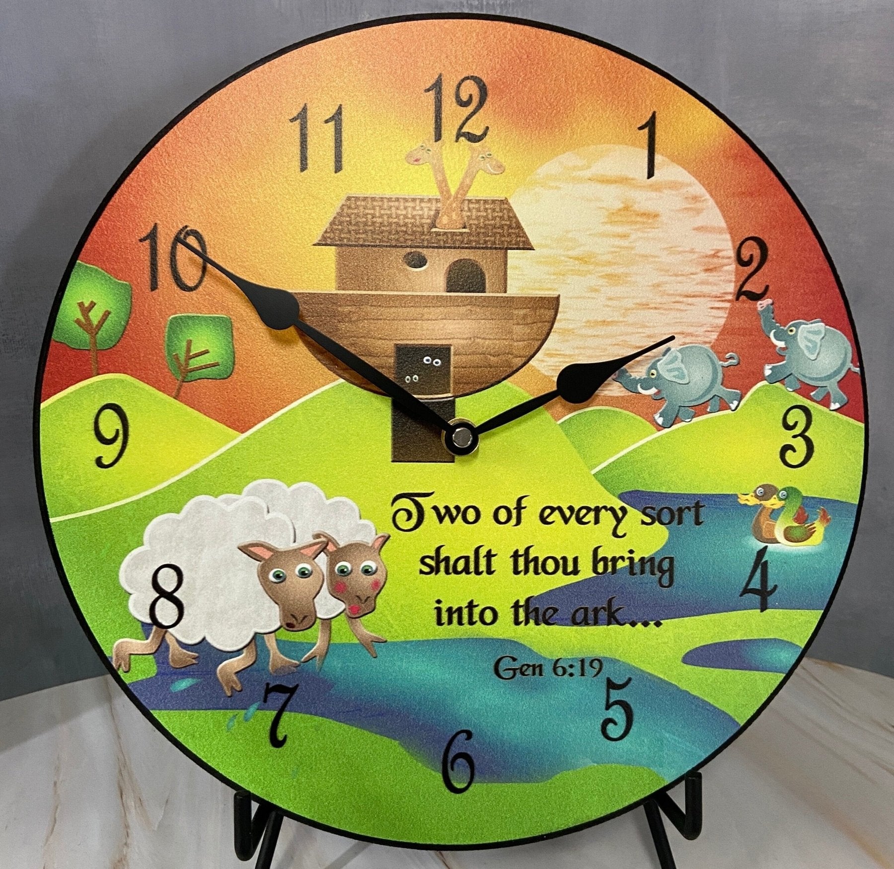 Noah's Ark Wall Clock - CustomBigClocks
