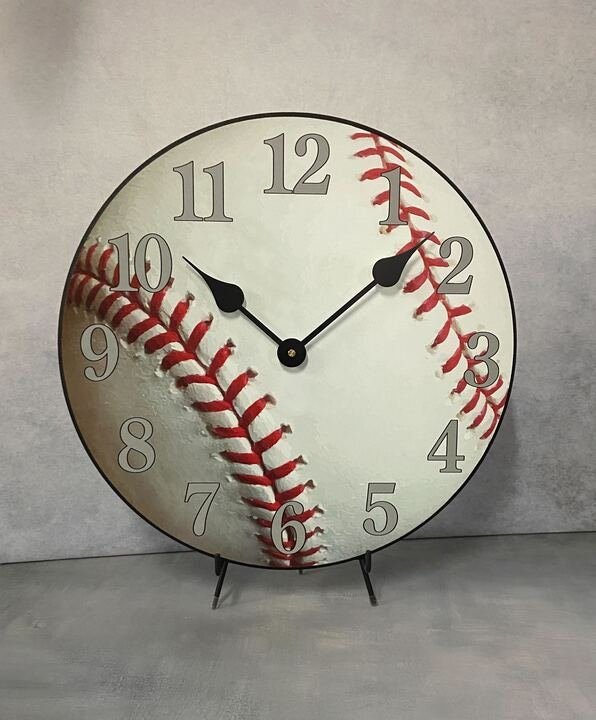 Baseball Wall Clock 4 - CustomBigClocks