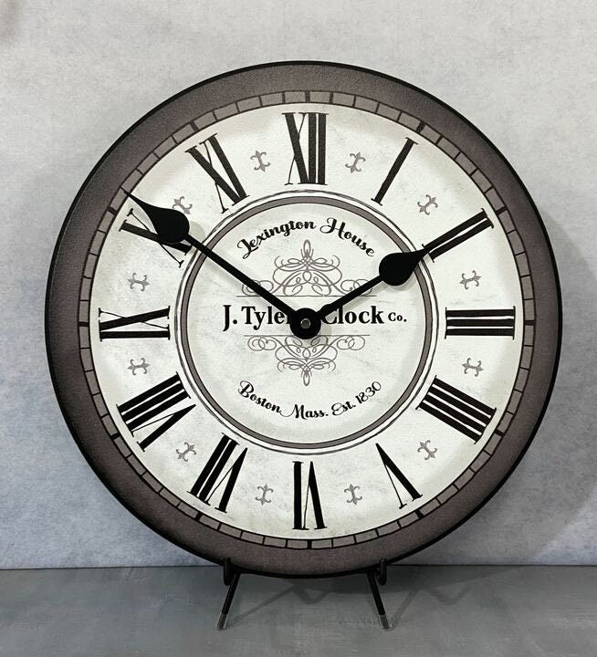 Vermont Gray Wall Clock - CustomBigClocks