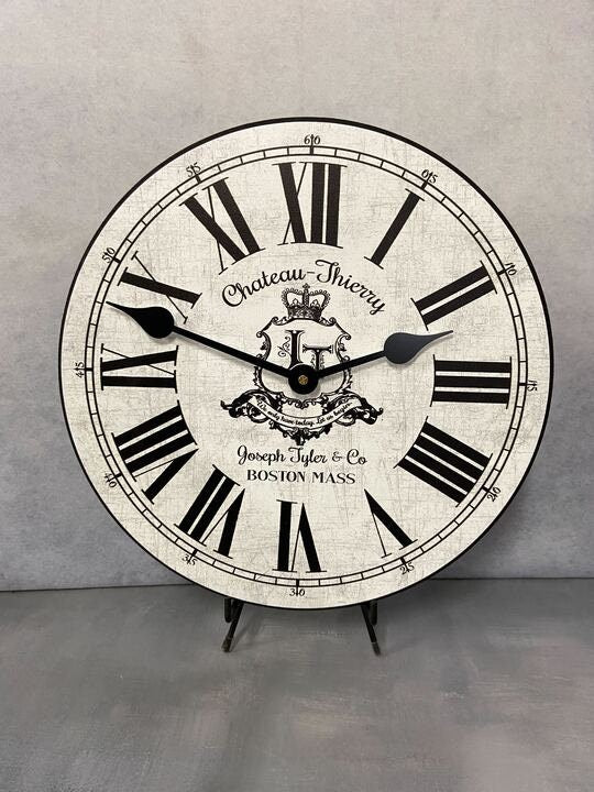 Chateau Thierry White Wall Clock - CustomBigClocks