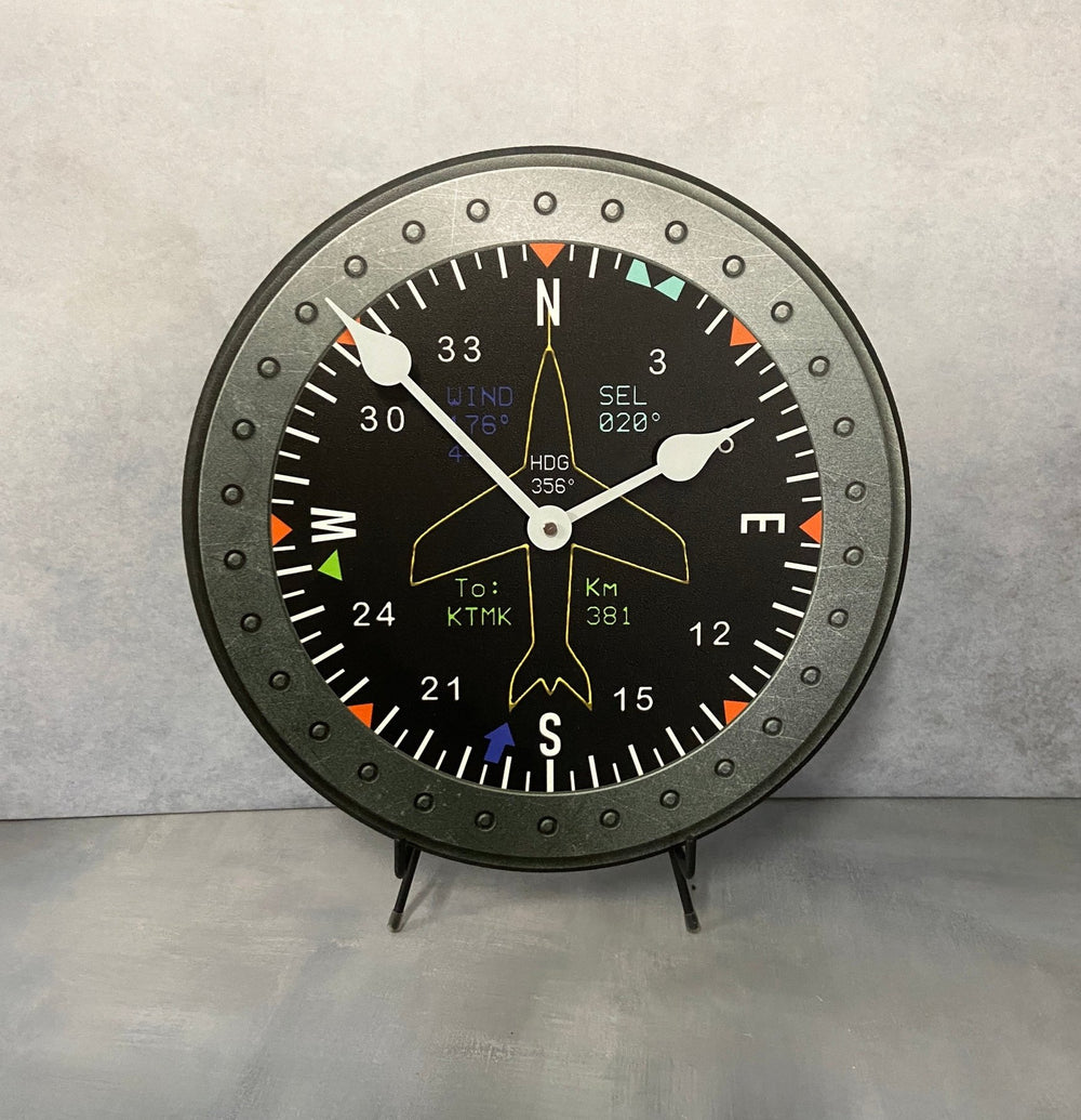 Cockpit Wall Clock - CustomBigClocks