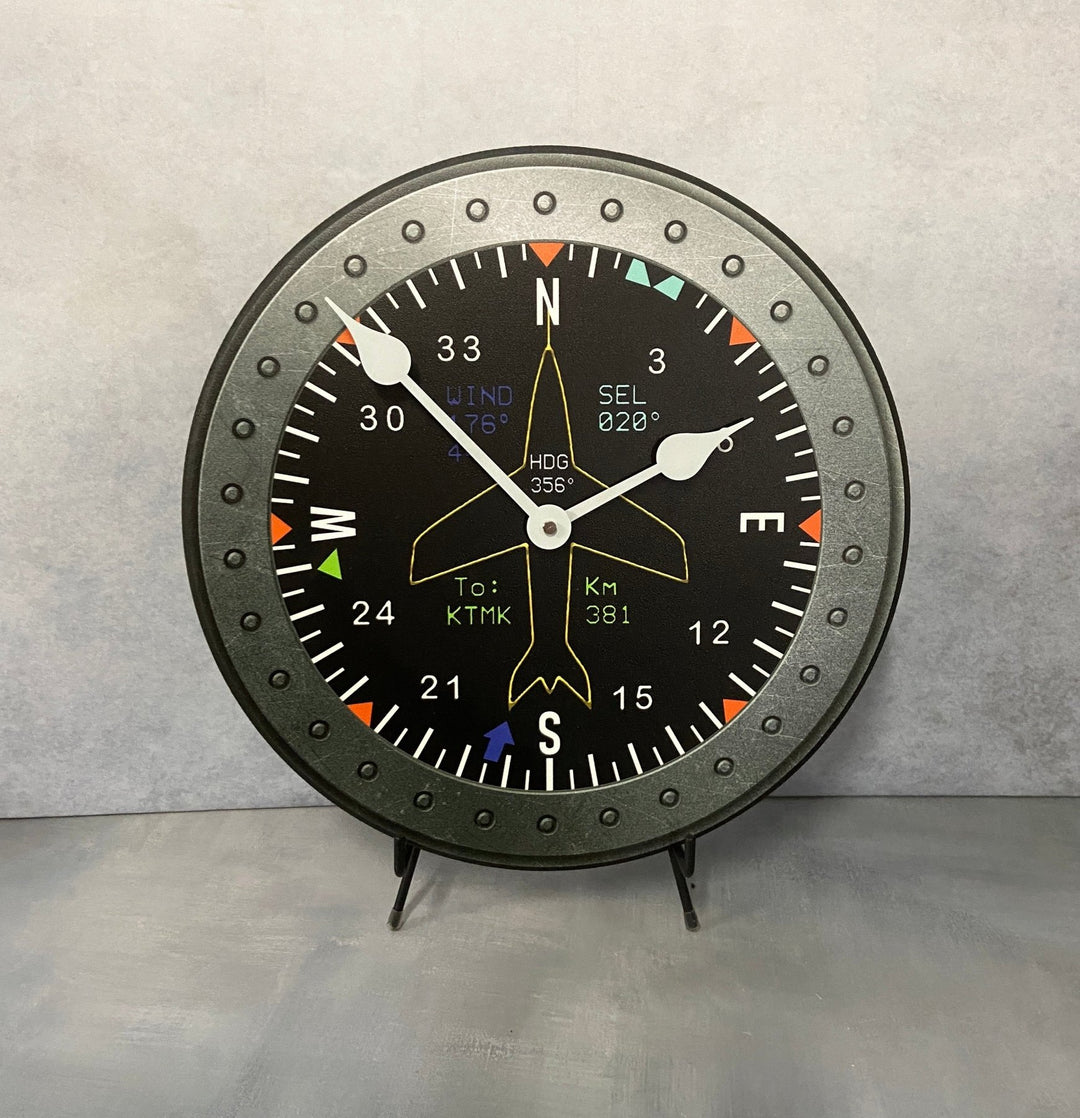 Cockpit Wall Clock - CustomBigClocks