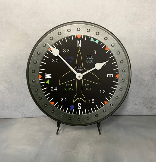 Cockpit Wall Clock - CustomBigClocks