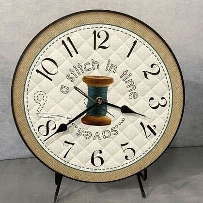 Sewing Room Wall Clock - CustomBigClocks