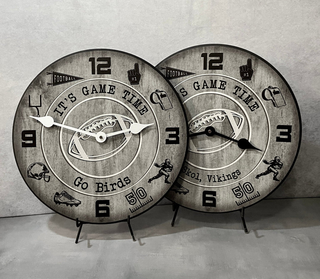 Game Time Football Wall Clock - CustomBigClocks