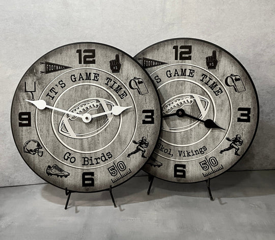 Game Time Football Wall Clock - CustomBigClocks