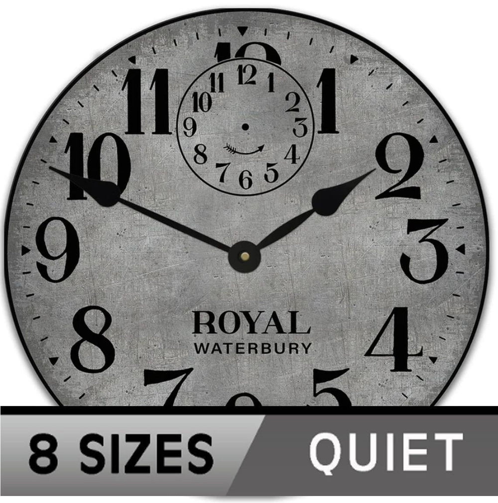 Gray Royal Wall Clock - CustomBigClocks