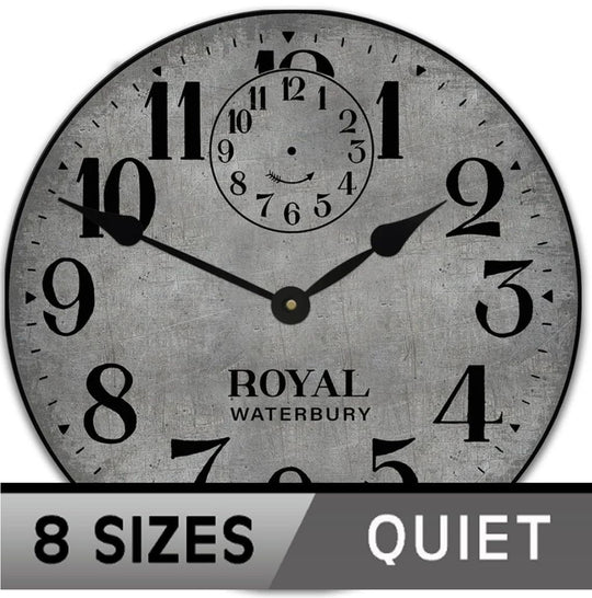 Gray Royal Wall Clock - CustomBigClocks