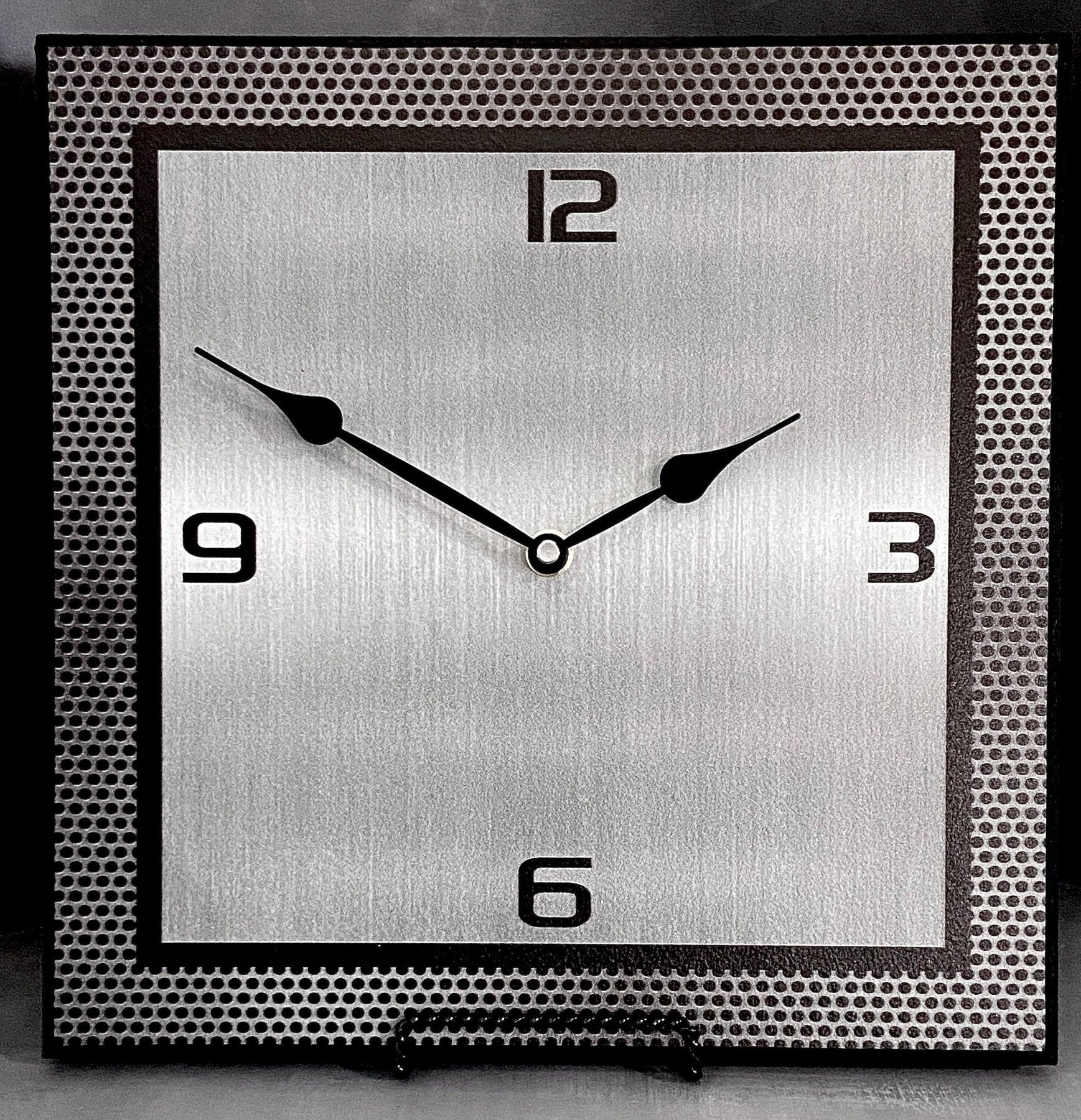 Heavy Metal Look Square Wall Clock - CustomBigClocks