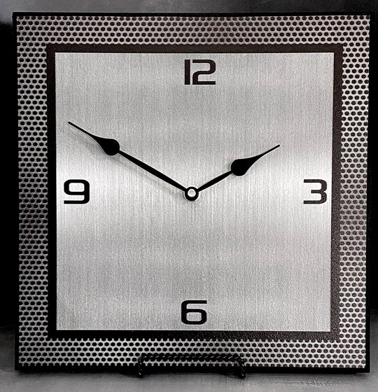 Heavy Metal Look Square Wall Clock - CustomBigClocks
