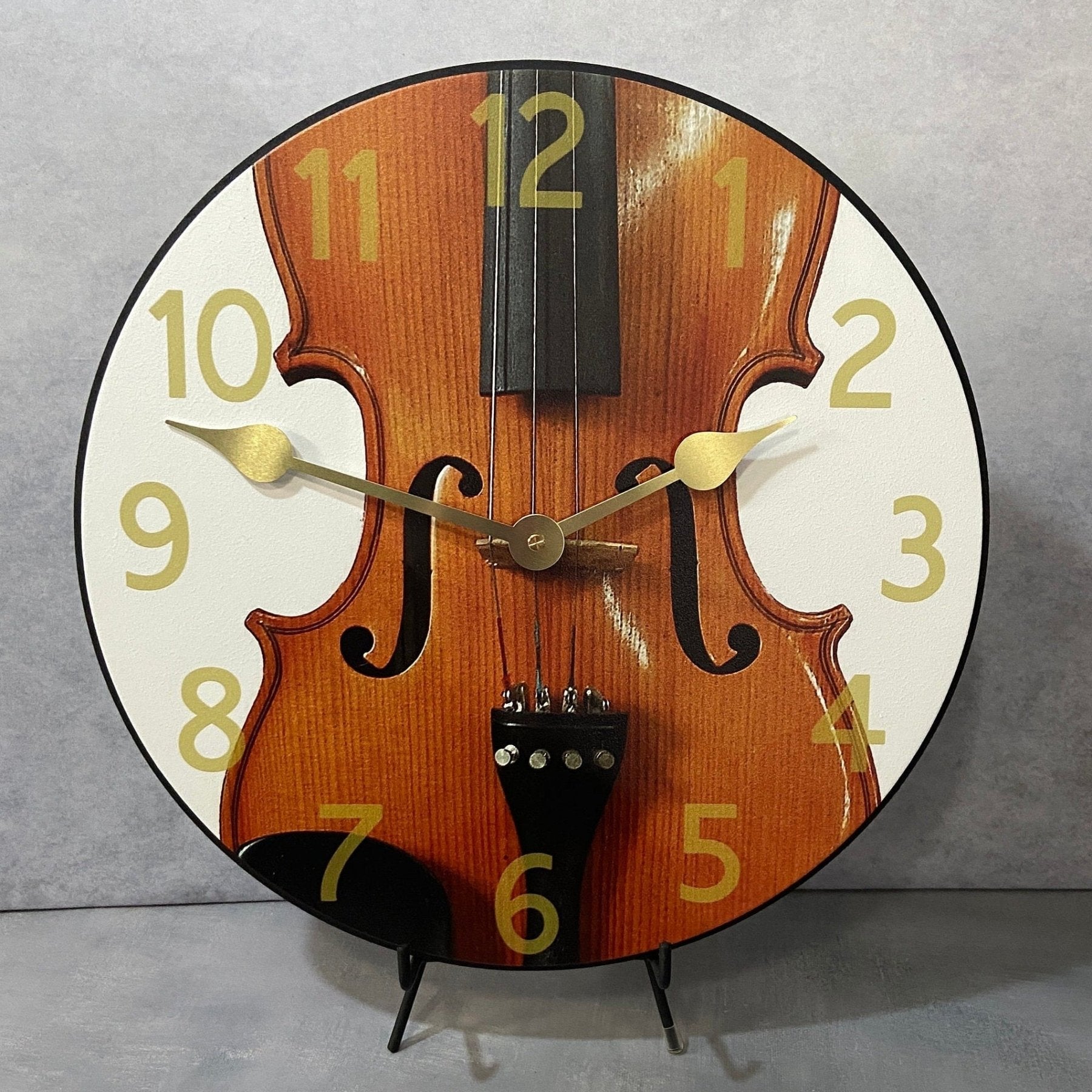 Violin Clock Music Clock Made In USA - CustomBigClocks