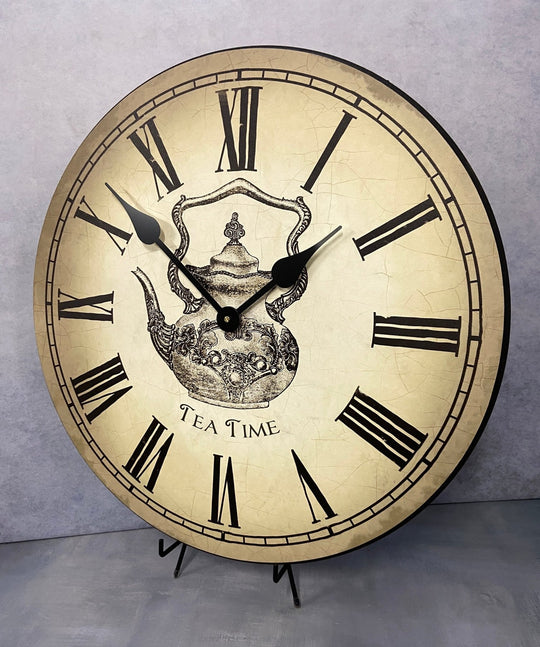 Tea Time Wall Clock - CustomBigClocks