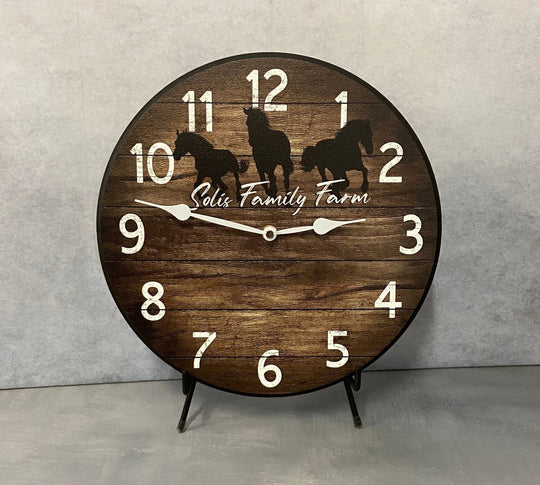 Personalized Horse Clock - CustomBigClocks