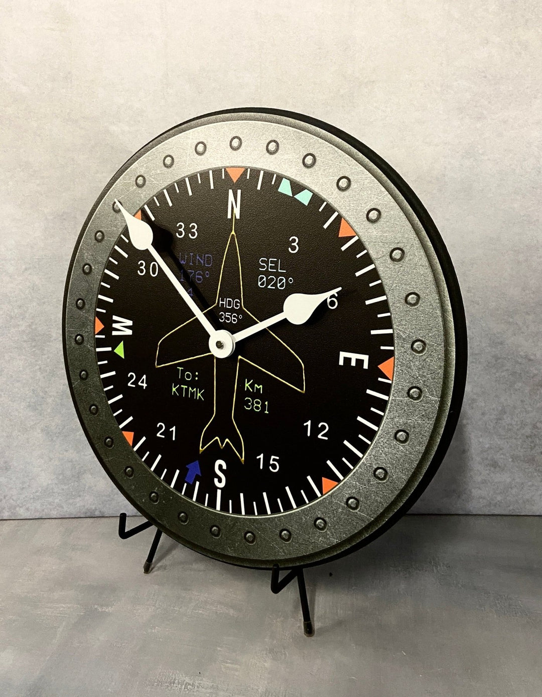 Cockpit Wall Clock - CustomBigClocks