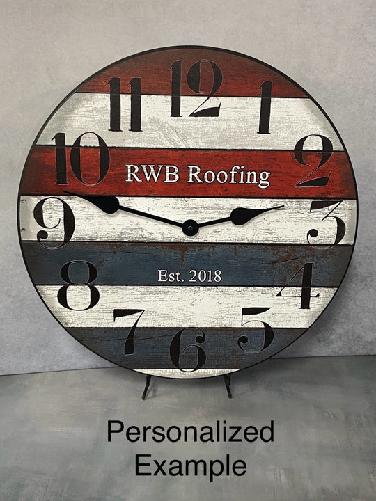 Patriotic Clock - CustomBigClocks