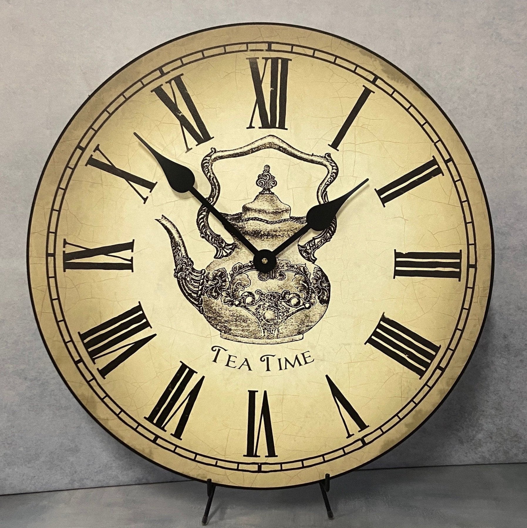 Tea Time Wall Clock - CustomBigClocks