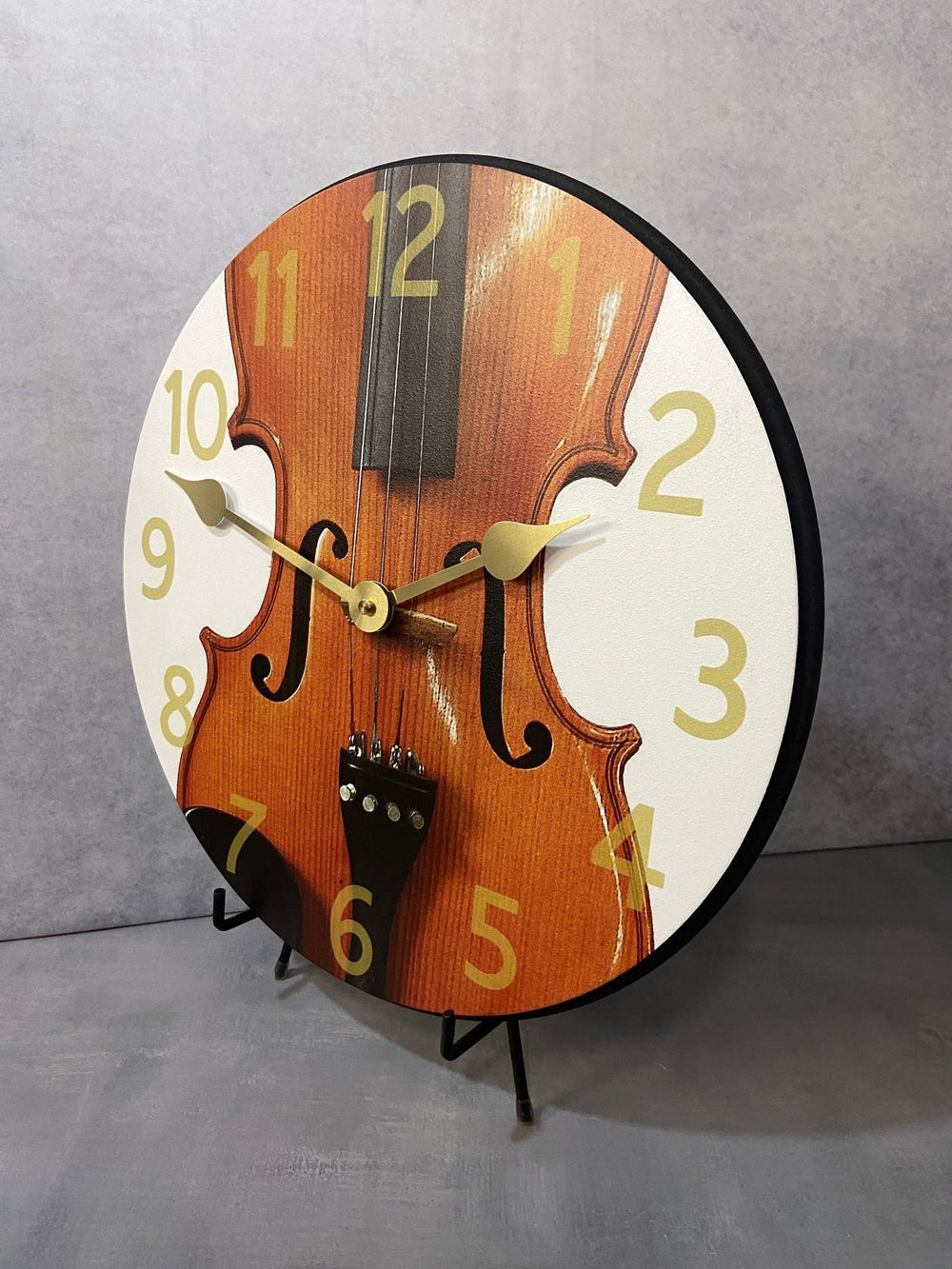 Violin Clock Music Clock Made In USA - CustomBigClocks