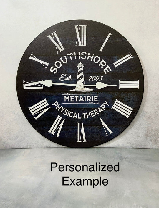 Personalized Yacht Club Clock - CustomBigClocks