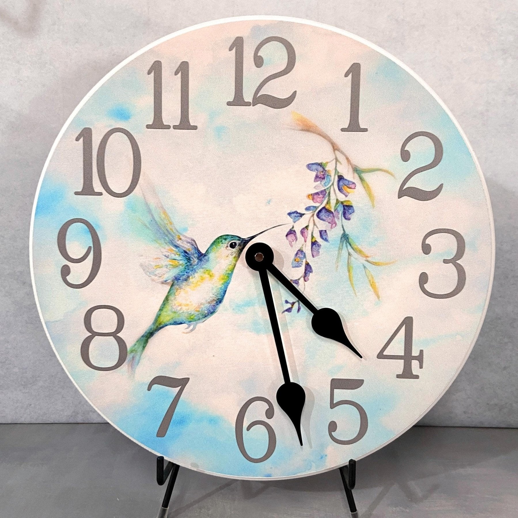 Hummingbird Wall Clock - CustomBigClocks