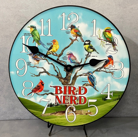 Bird Nerd Wall Clock - CustomBigClocks
