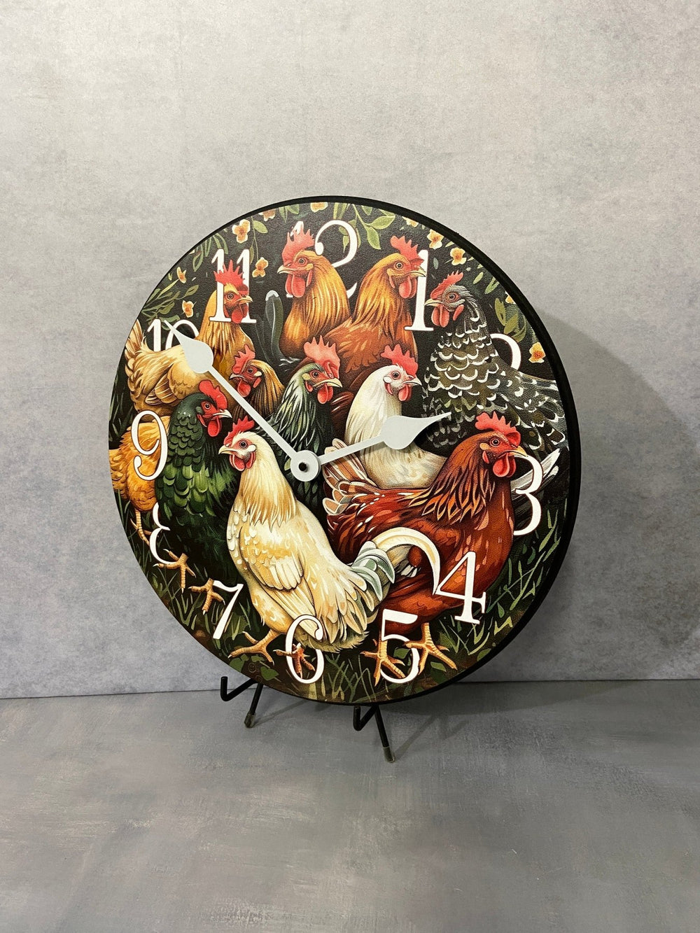 Chattering Of Chickens Wall Clock - CustomBigClocks