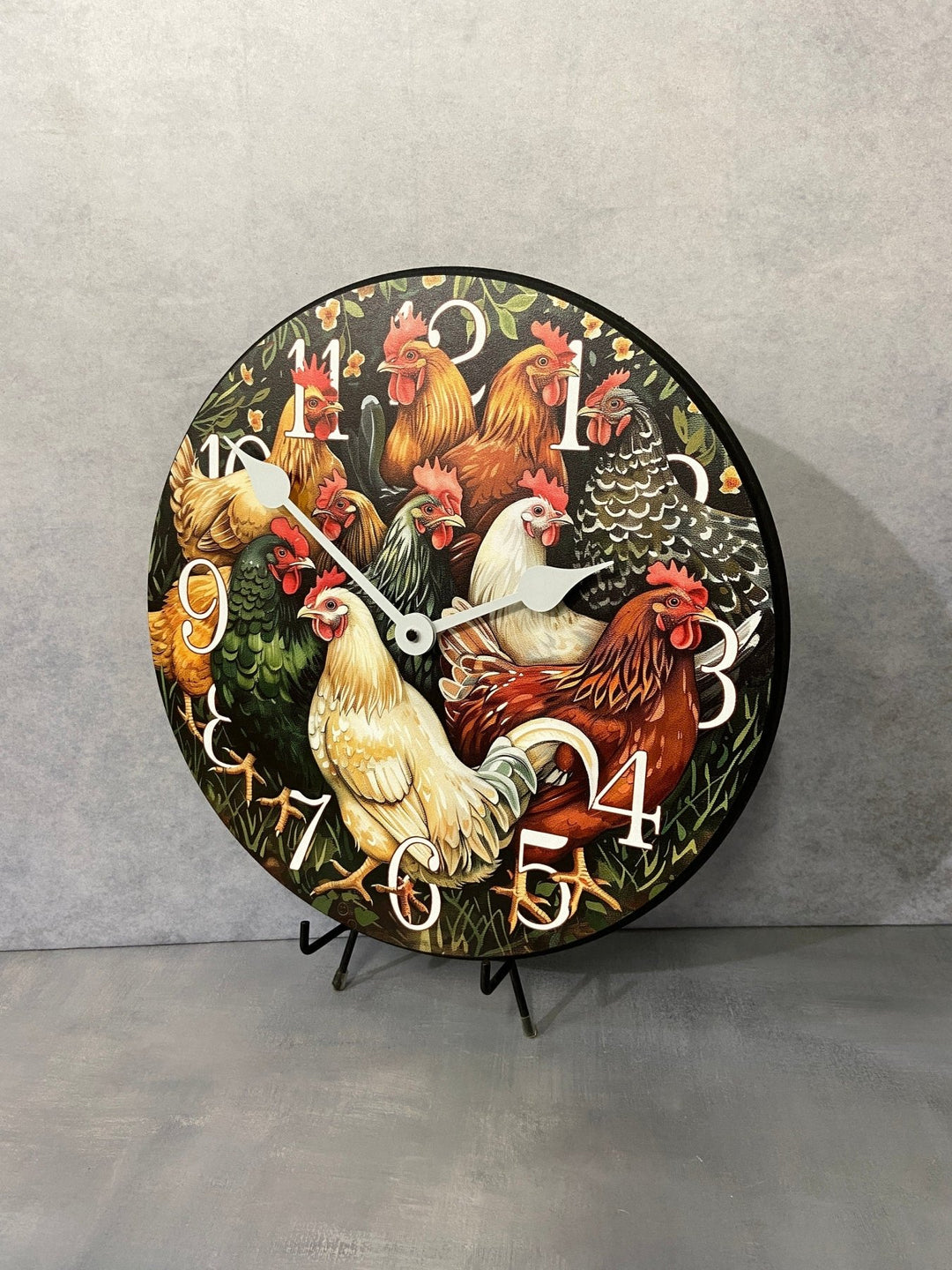 Chattering Of Chickens Wall Clock - CustomBigClocks