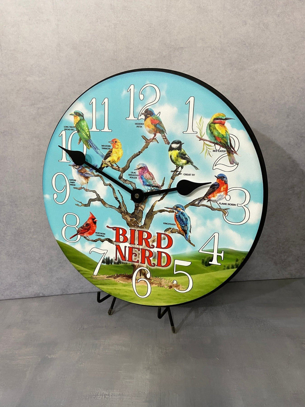 Bird Nerd Wall Clock - CustomBigClocks