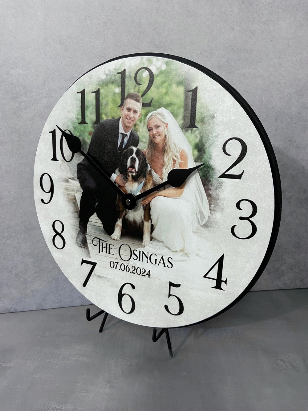 Prescott Personalized Photo Wall Clock - CustomBigClocks