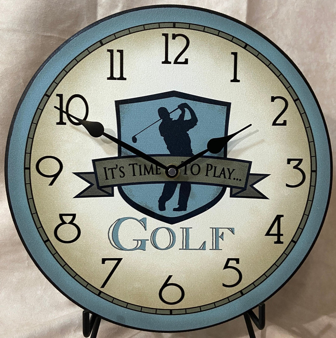 Blue Golf Wall Clock - CustomBigClocks