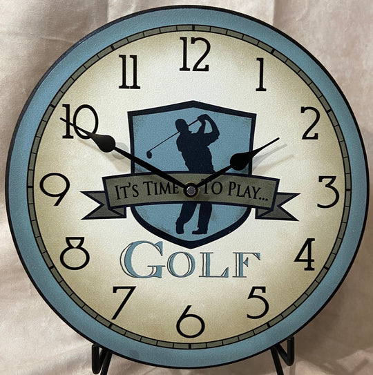 Blue Golf Wall Clock - CustomBigClocks