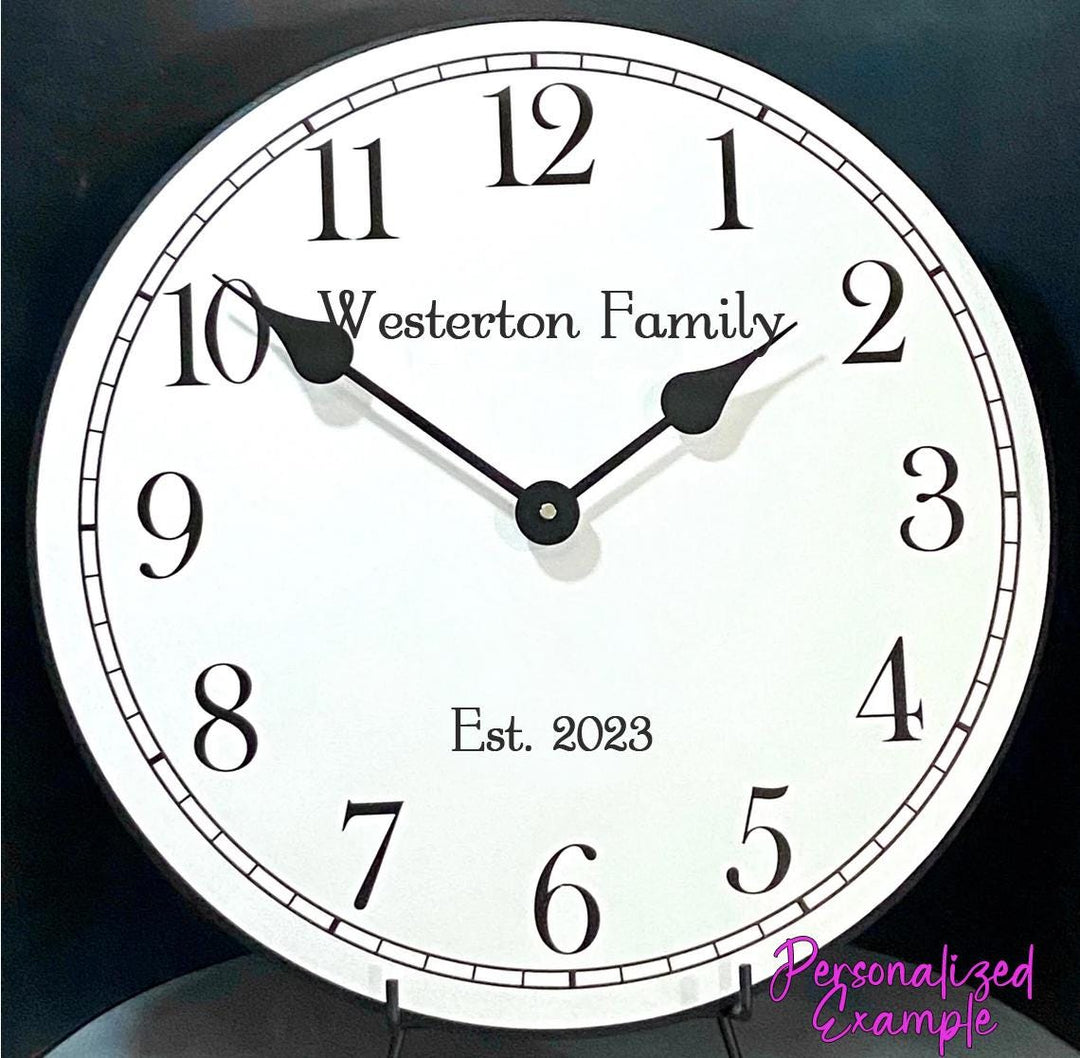 Black Tie Wall Clock - CustomBigClocks