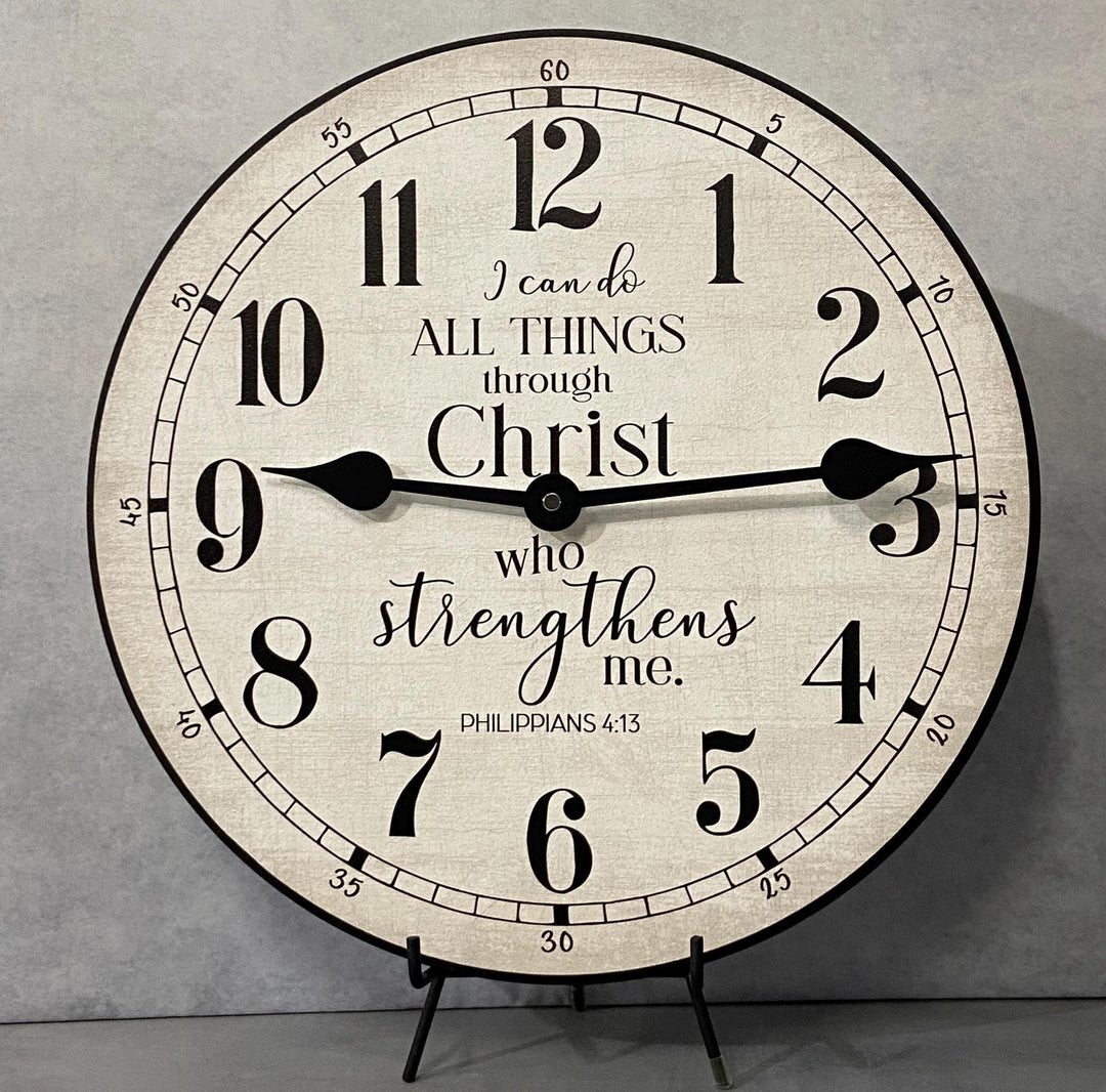 I Can Do All Things Wall Clock - CustomBigClocks