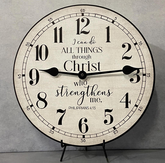 I Can Do All Things Wall Clock - CustomBigClocks