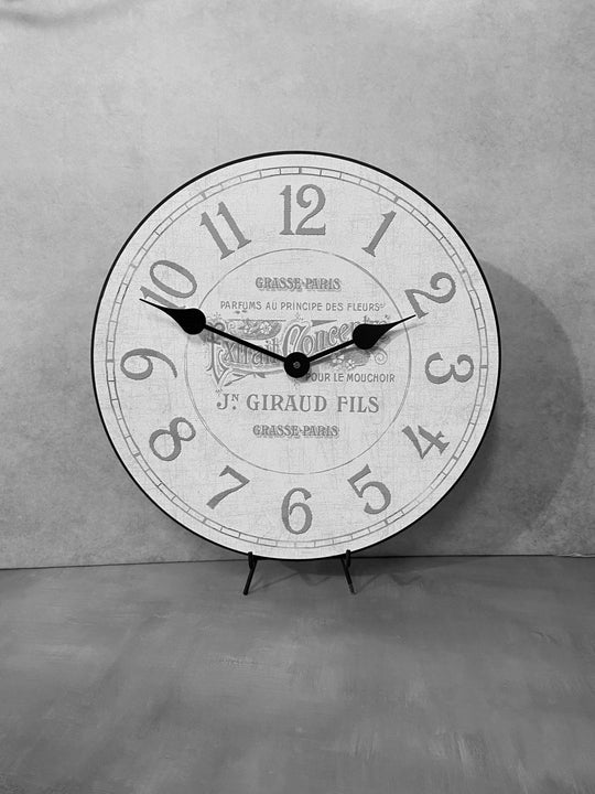 Parfum White Wall Clock Comes In 7 Sizes - CustomBigClocks