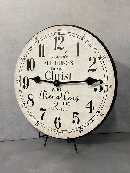 I Can Do All Things Wall Clock - CustomBigClocks