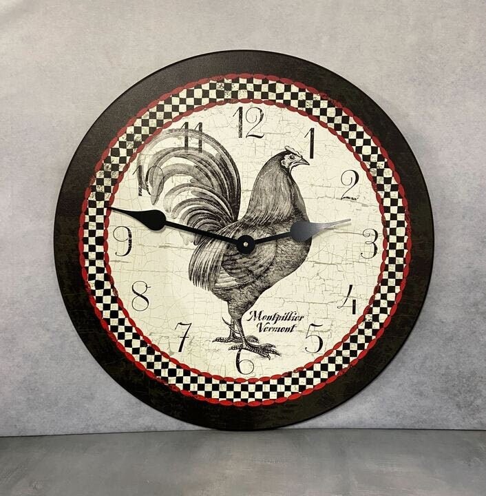 Rooster Wall Clock - CustomBigClocks