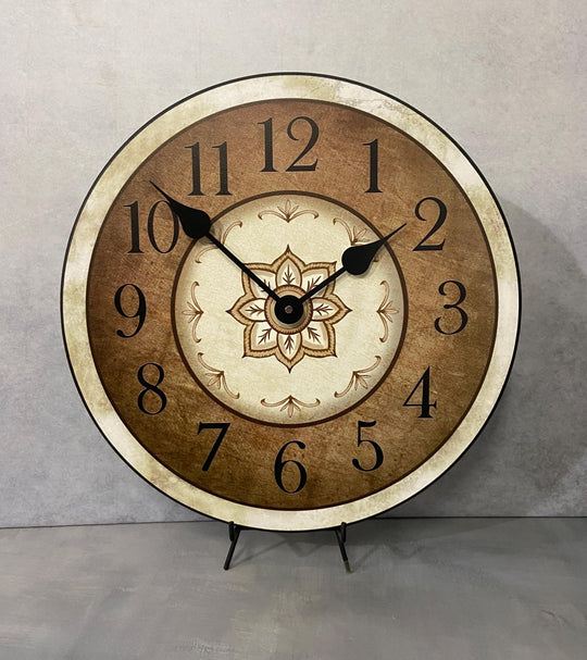 Charlotte Brown Wall Clock - CustomBigClocks