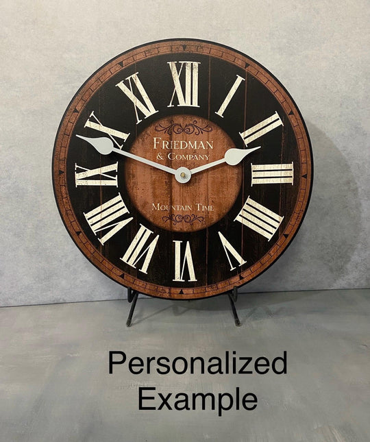 Classic Wood Wall Clock - CustomBigClocks