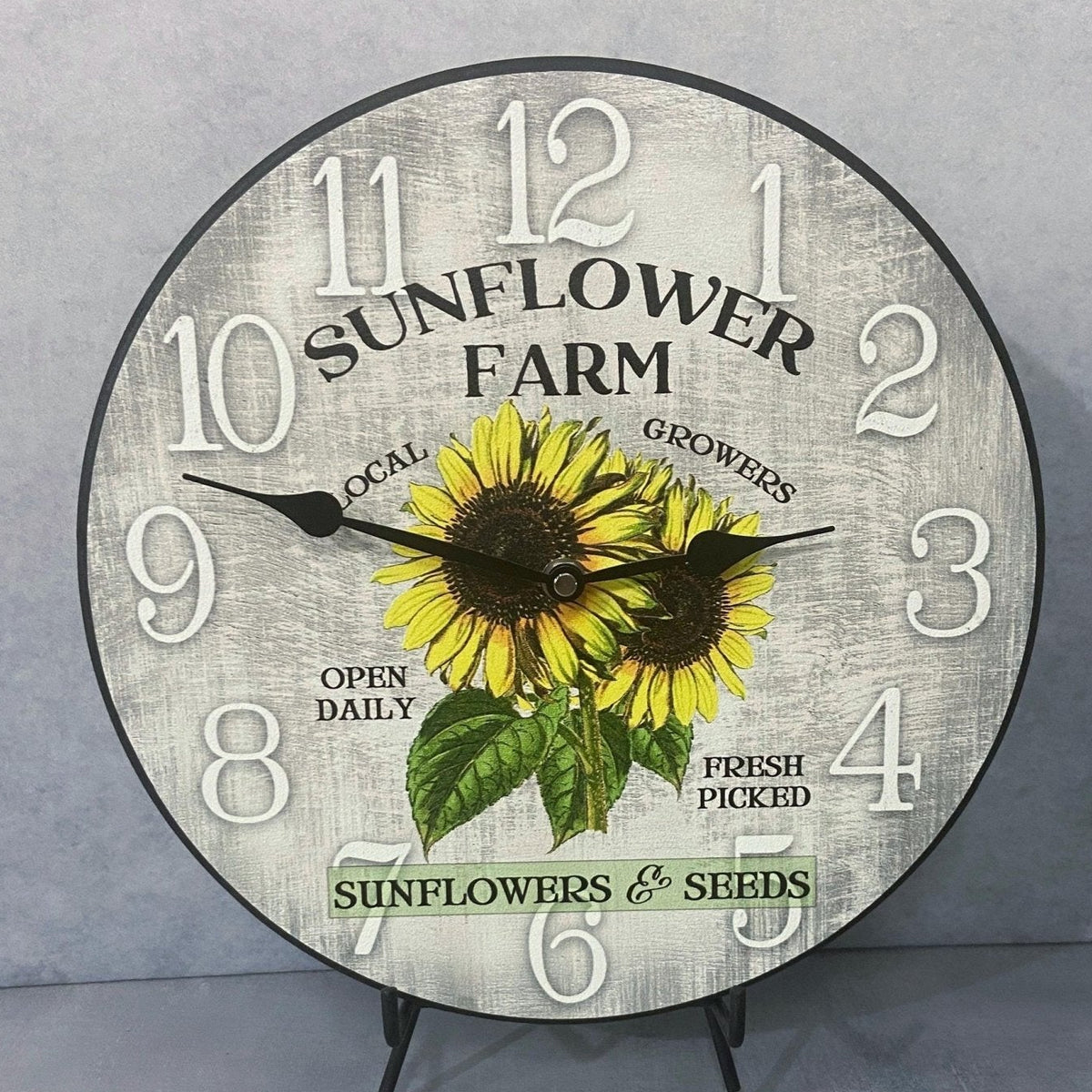 Sunflower Wall Clock - CustomBigClocks