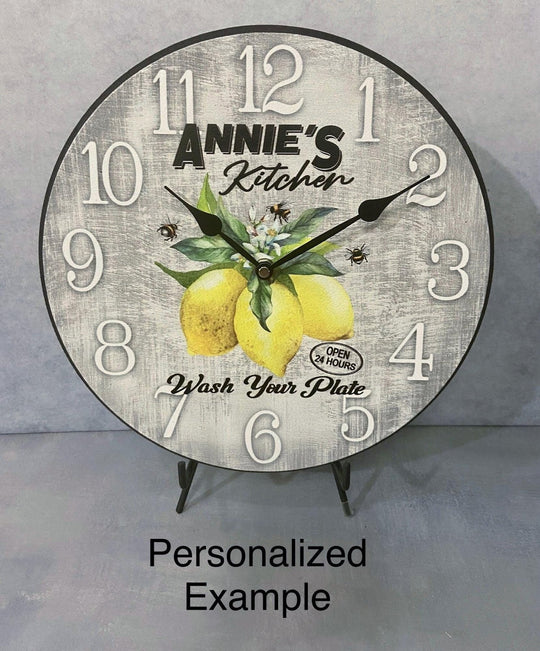 Lemon Wall Clock - CustomBigClocks