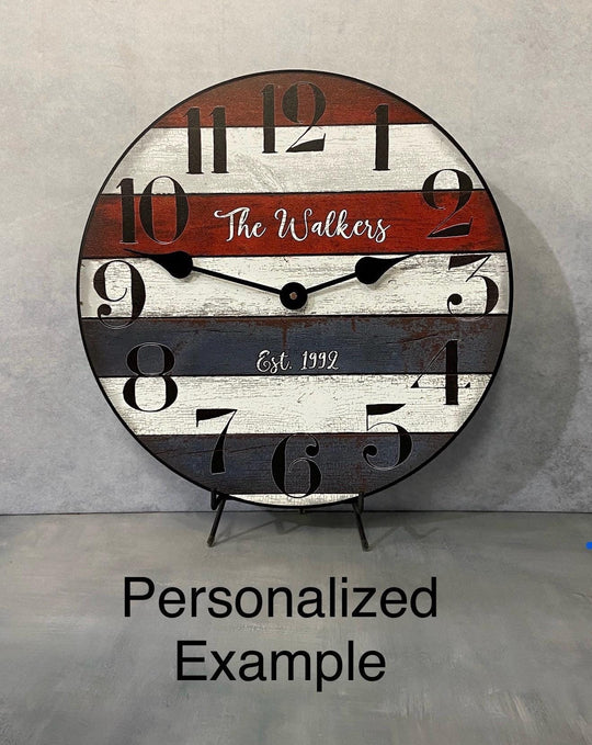 Patriotic Clock - CustomBigClocks
