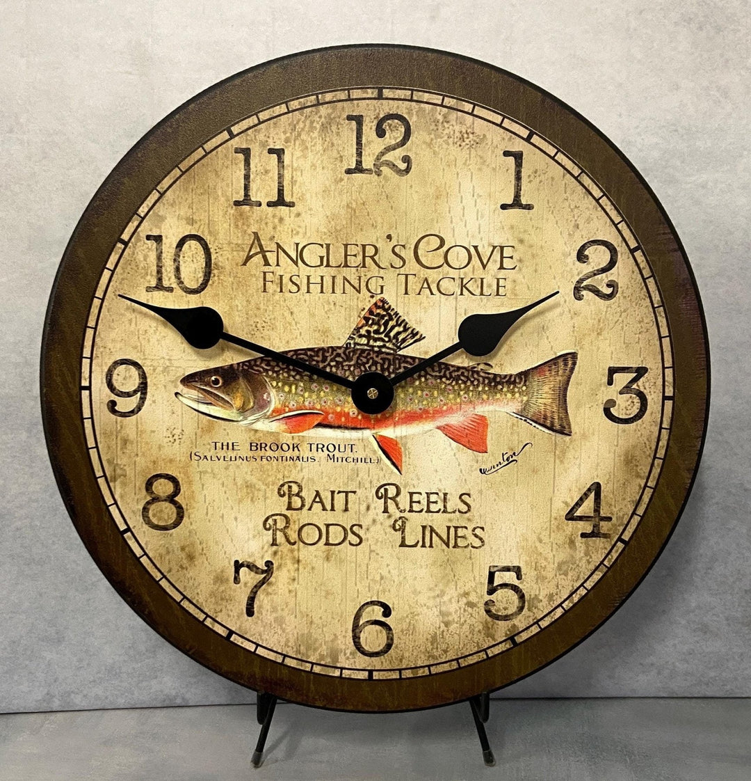 Vintage Fishing Wall Clock - CustomBigClocks