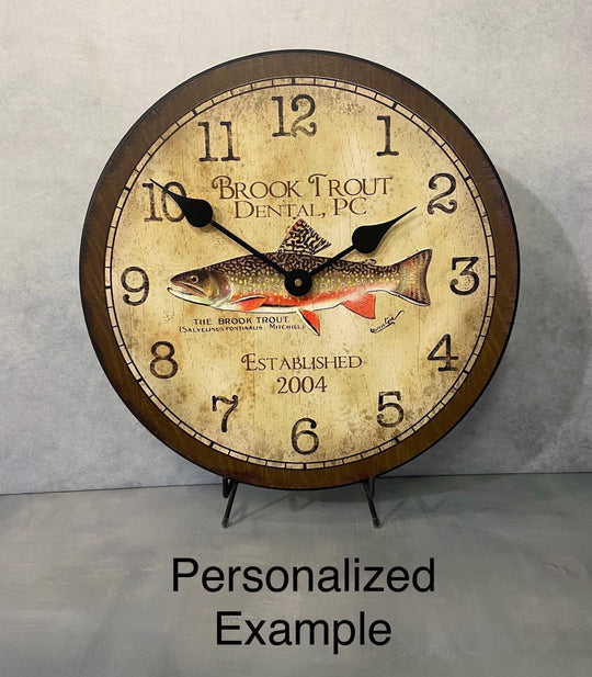 Vintage Fishing Wall Clock - CustomBigClocks