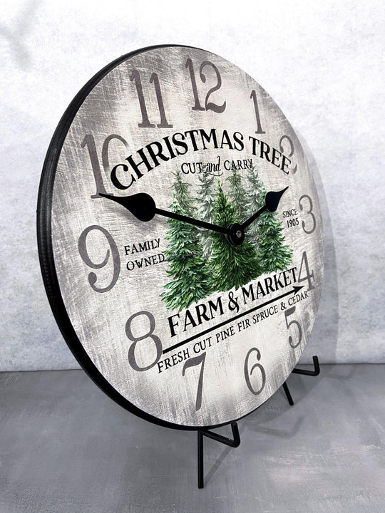 Christmas Tree Clock - CustomBigClocks